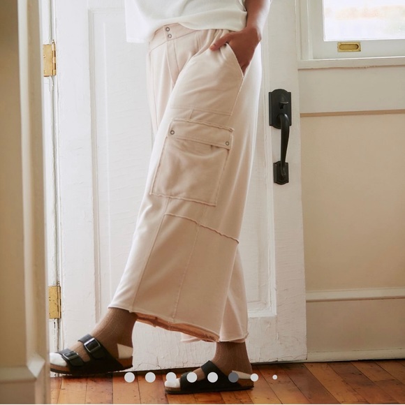 Daily Practice by Anthropologie Utility Wide Leg Pants - Picture 1 of 13